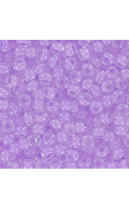 Miyuki rocailles Perlen 8/0 - Violet lined crystal 8-222